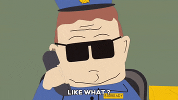 officer barbrady talking GIF by South Park 