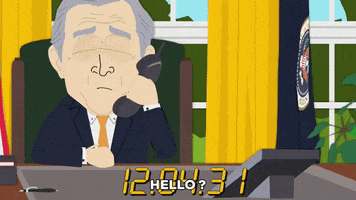 talking president bush GIF by South Park 