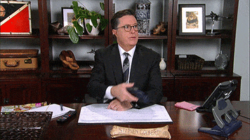 stephen colbert watching tv GIF by The Late Show With Stephen Colbert