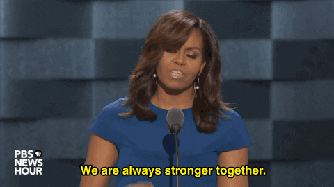 Michelle Obama Speech GIF by Election 2016 - Find & Share on GIPHY
