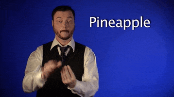 sign language pineapple GIF by Sign with Robert