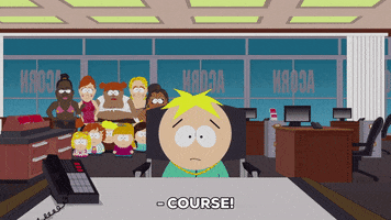 butters stotch phone GIF by South Park 