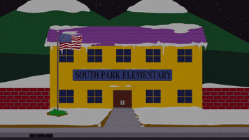 south park elementary school waving flag GIF by South Park 