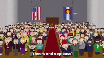 sheila broflovski applause GIF by South Park 