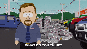 car dealership salesman GIF by South Park 