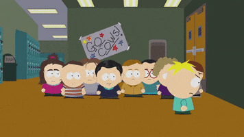 butters stotch walking GIF by South Park 