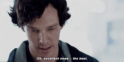 benedict cumberbatch oh excellent news the best GIF by BBC