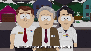 manager informing GIF by South Park 