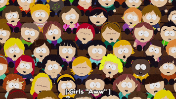 crowd blush GIF by South Park 