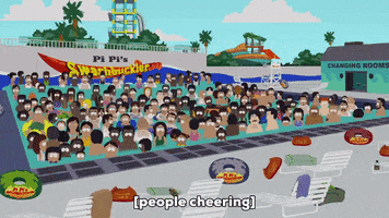 good times swimming GIF by South Park 