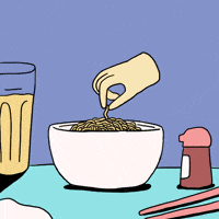 crispy noodles GIF by Percolate Galactic