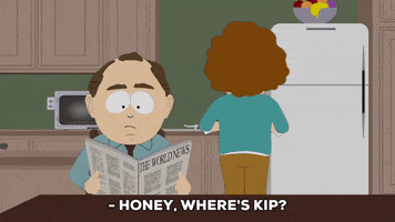 kitchen newspaper GIF by South Park 
