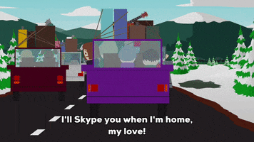 snow talking to each other GIF by South Park 