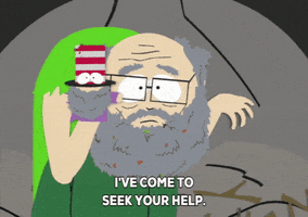 rabbi hyman krustofsky cave GIF by South Park 