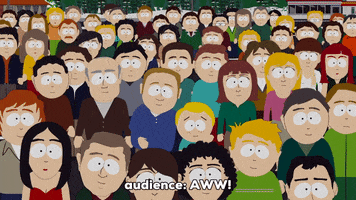 crowd kiss GIF by South Park 