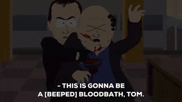 black screen bloodbath GIF by South Park 