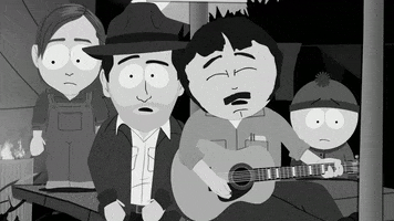 black and white singing GIF by South Park 