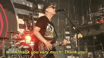 thank you very much GIF by blink-182