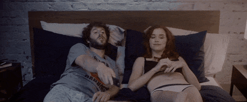 Watching Tv Pillow Talking GIF by Lil Dicky