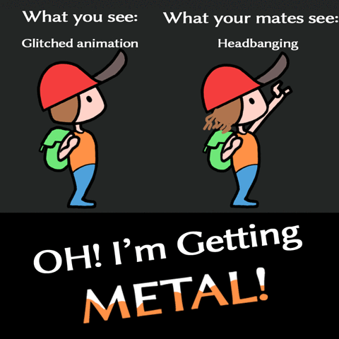 elf-games metal headbanging getting taller ohimgettingtaller GIF