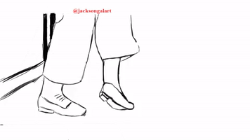 taylorajackson animation michael jackson wip footwork GIF