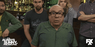 Uh Oh Oops GIF by It's Always Sunny in Philadelphia