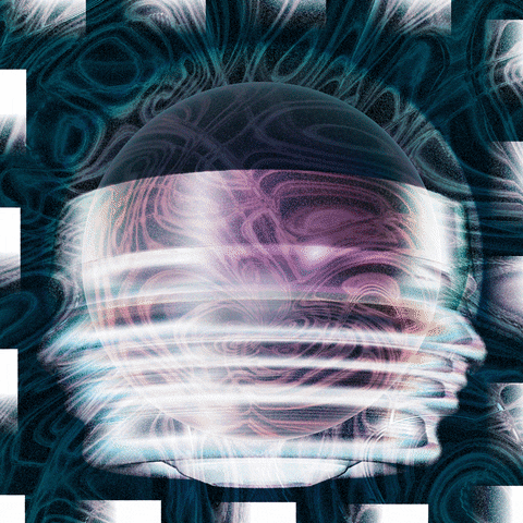 ndrskrtch psychedelic head lost planet GIF