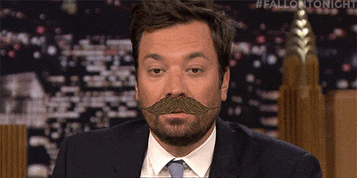 jimmy fallon mustache GIF by The Tonight Show Starring Jimmy Fallon