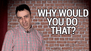 Blame Why Would You Do That GIF by Eric Jennifer