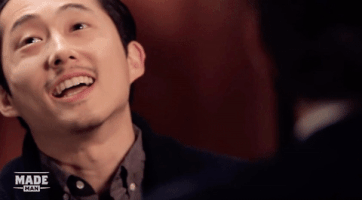 Steven Yeun Laughing GIF