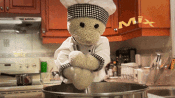 bunny cooking GIF by Zackary Rabbit