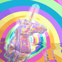 unicorn love GIF by Trippyogi