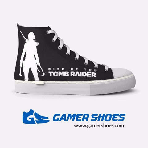 lara croft gamer shoes GIF by Tomb Raider