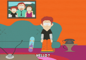 telephone informing GIF by South Park 