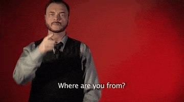Where Are You From Sign Language GIF by Sign with Robert