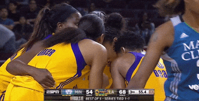 los angeles sparks women playing basketball GIF by WNBA