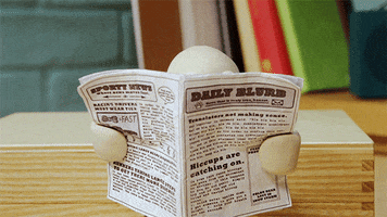Reading The Newspaper GIFs - Get the best GIF on GIPHY