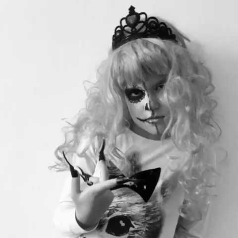 noemimounier halloween sugar skull sugarskull halloween girl GIF