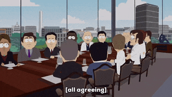 table meeting GIF by South Park