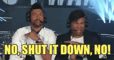 no shut it down key and peele GIF by 2018 MTV Video Music Awards