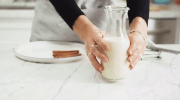 milk cooking GIF by MyDomaine