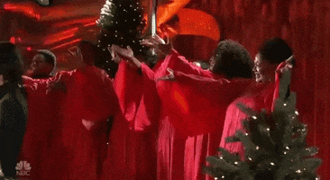 Christmas In Rockefeller Center Choir GIF by NBC
