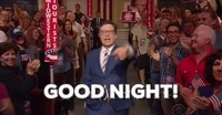 stephen colbert buenas noches GIF by The Late Show With Stephen Colbert