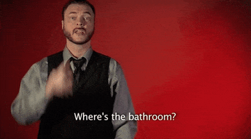 sign language wheres the bathroom GIF by Sign with Robert