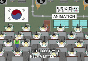 animation studio korea GIF by South Park 