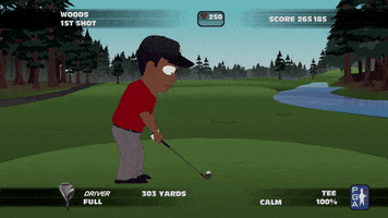 tiger woods golf GIF by South Park 