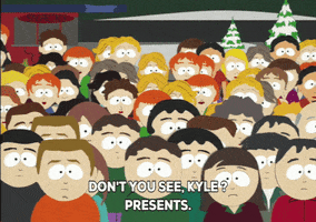 christmas crowd GIF by South Park 