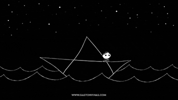gastonvinas kid earth dream boat GIF
