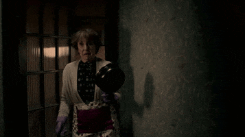 scared mrs hudson GIF by Sherlock