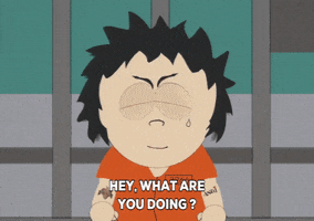 confused romper stomper GIF by South Park 